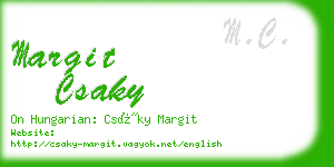 margit csaky business card